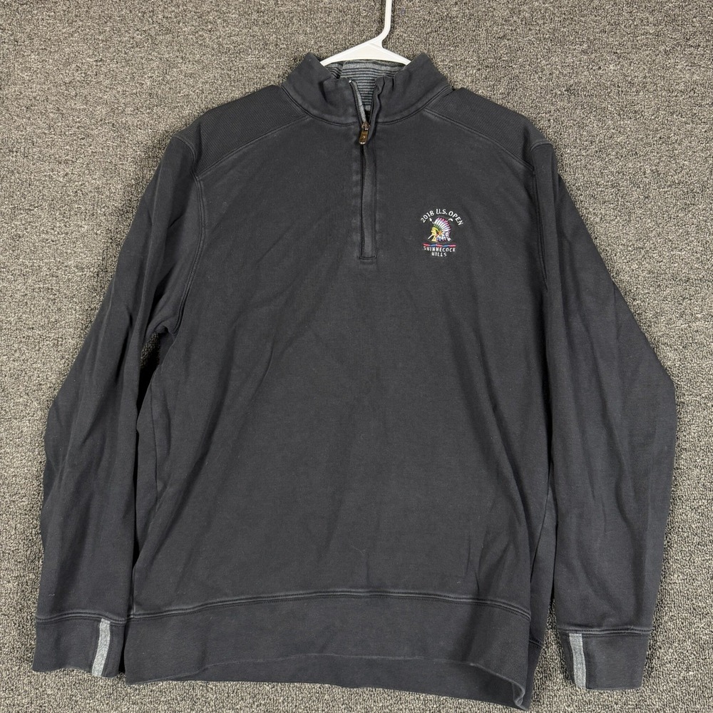 Bobby Jones 2018 US Open Shinnecock Hills Pima Cotton 1/4 Zip Pullover Mens L